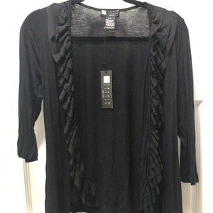 NWT Carole Little ruffle edge cardigan